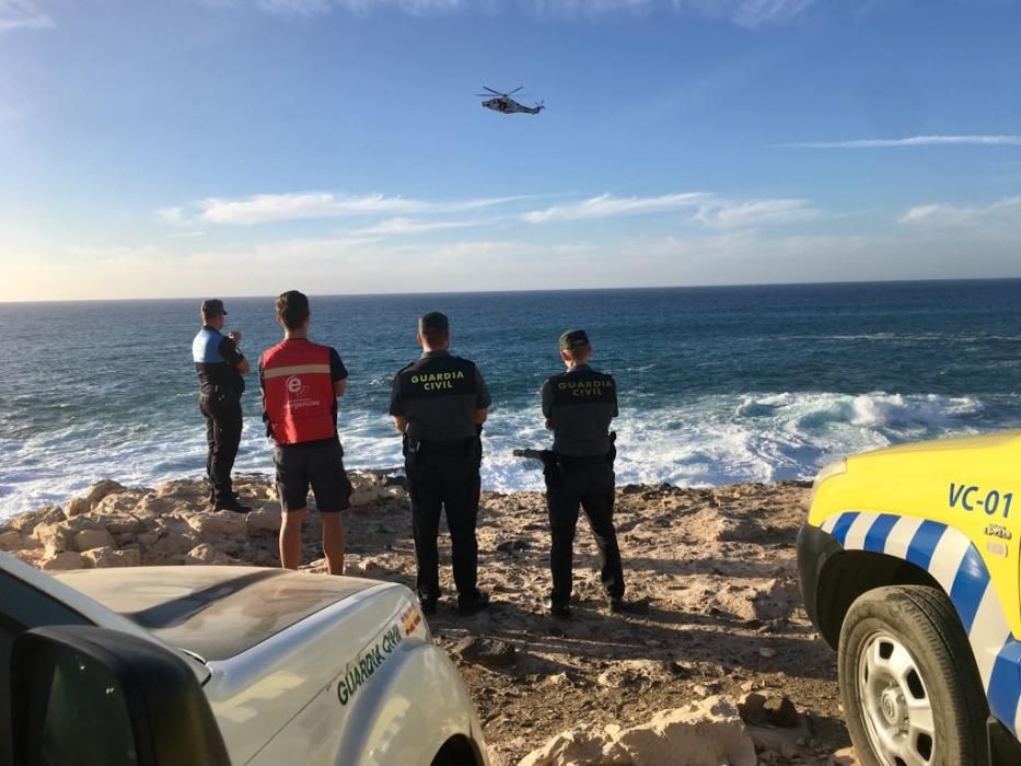 Búsqueda de un turista que cayó al mar cuando se hacía un 'selfie' en Betancuria