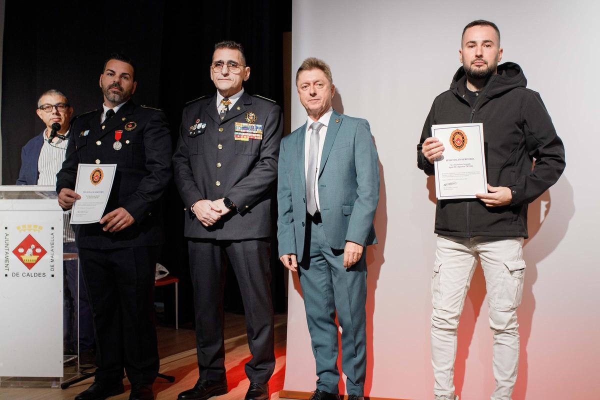 La celebració del Dia de la Policia Local de Caldes de Malavella, en imatges