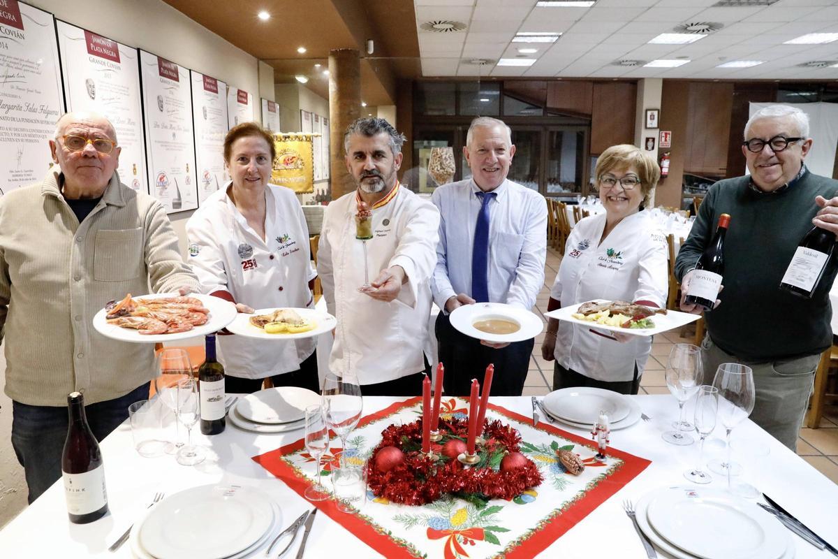 Langostinos, lubina y paletilla para la última Nochebuena en uno de los templos de la cocina en Asturias, que cierra