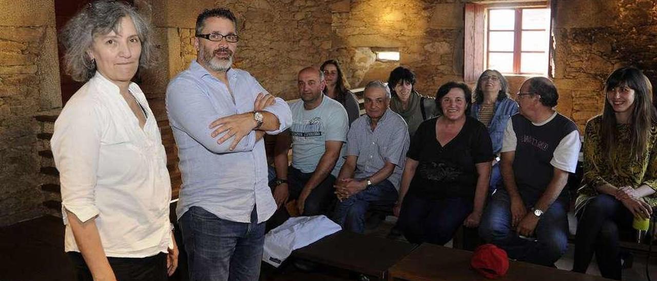 Lidia Senra impartió una conferencia sobre mujer y mundo rural en la Casa das Neves. // Bernabé/Javier Lalín