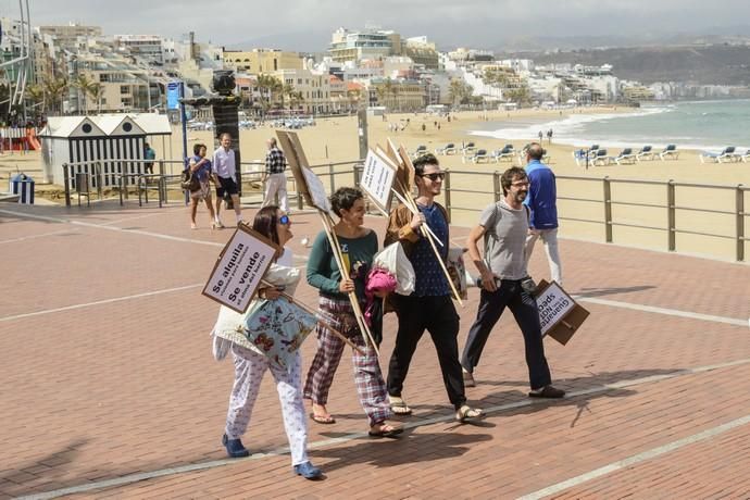 Marcha en contra del alquiler vacacional por el ...