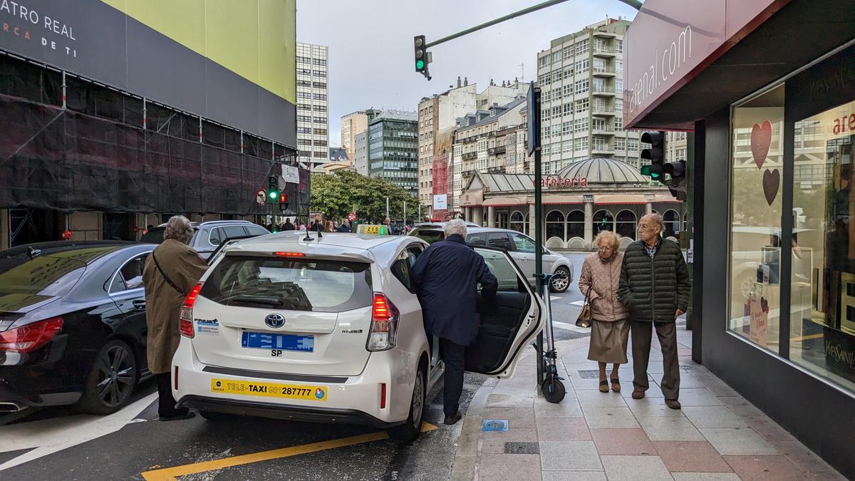 Parada de taxis de Rubine.