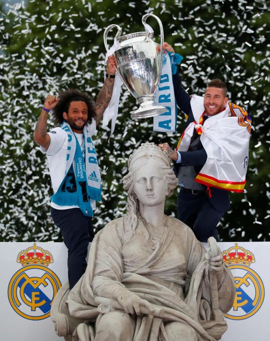 El Reial Madrid celebra amb la ciutat la tretzena Copa d'Europa
