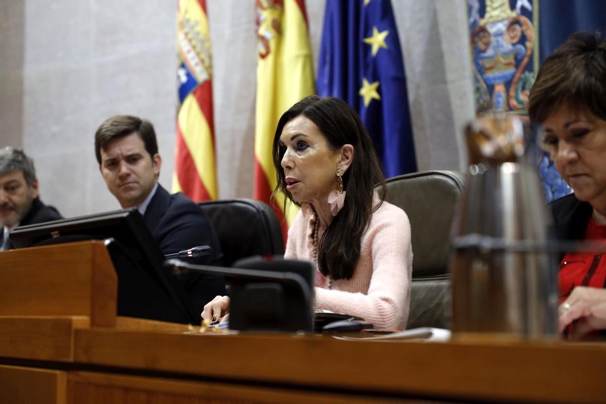 Marta Fernández es la presidenta de las Cortes de Aragón en funciones.