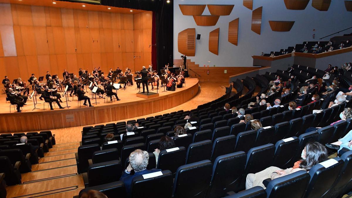 Orquesta Sinfónica de Galicia en el Palacio de la Ópera.