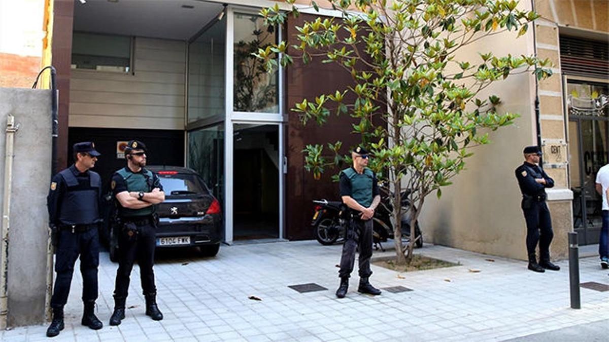 Registro policial en el domicilio de Sandro Rosell en el marco de la Operación Rimet