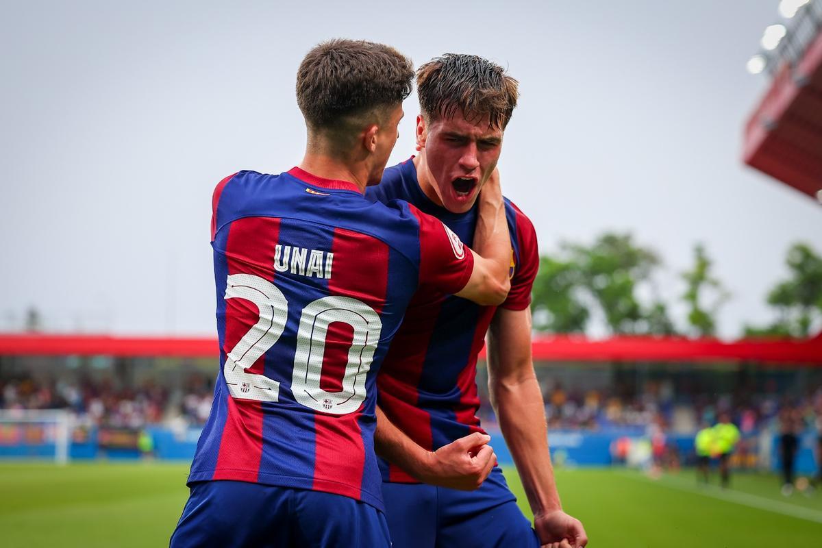 Barça Atlètic - UD Ibiza, partido de vuelta de la semifinal del play-off de ascenso a Segunda, en imágenes.