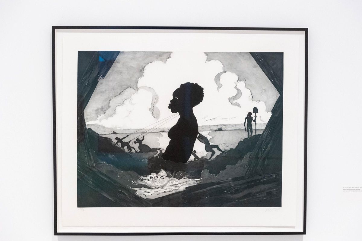 Una de las obras de Kara Walker, "Historia de resurrección sin mecenas", de 2017