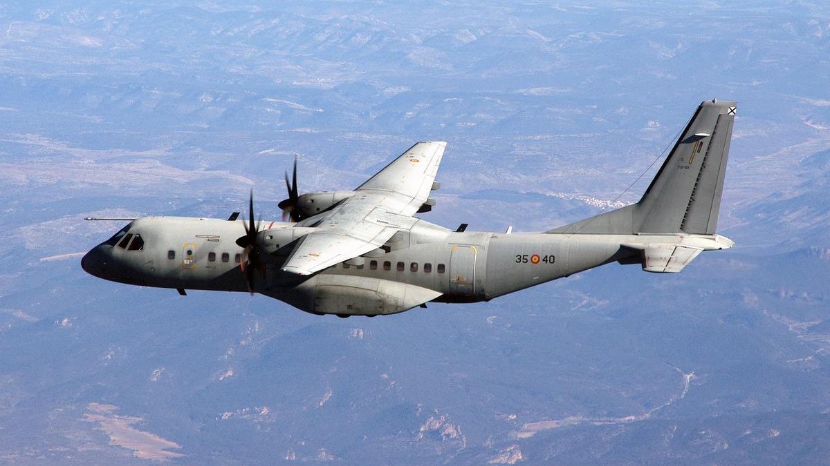 Airbus C-295 del Ejército del Aire. Con este modelo modificado se dotará a las Fuerzas Armadas para la vigilancia marítima.