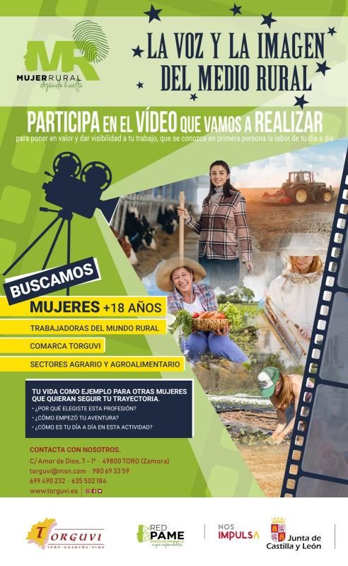 Cartel de la iniciativa “La voz y la imagen del medio rural”.