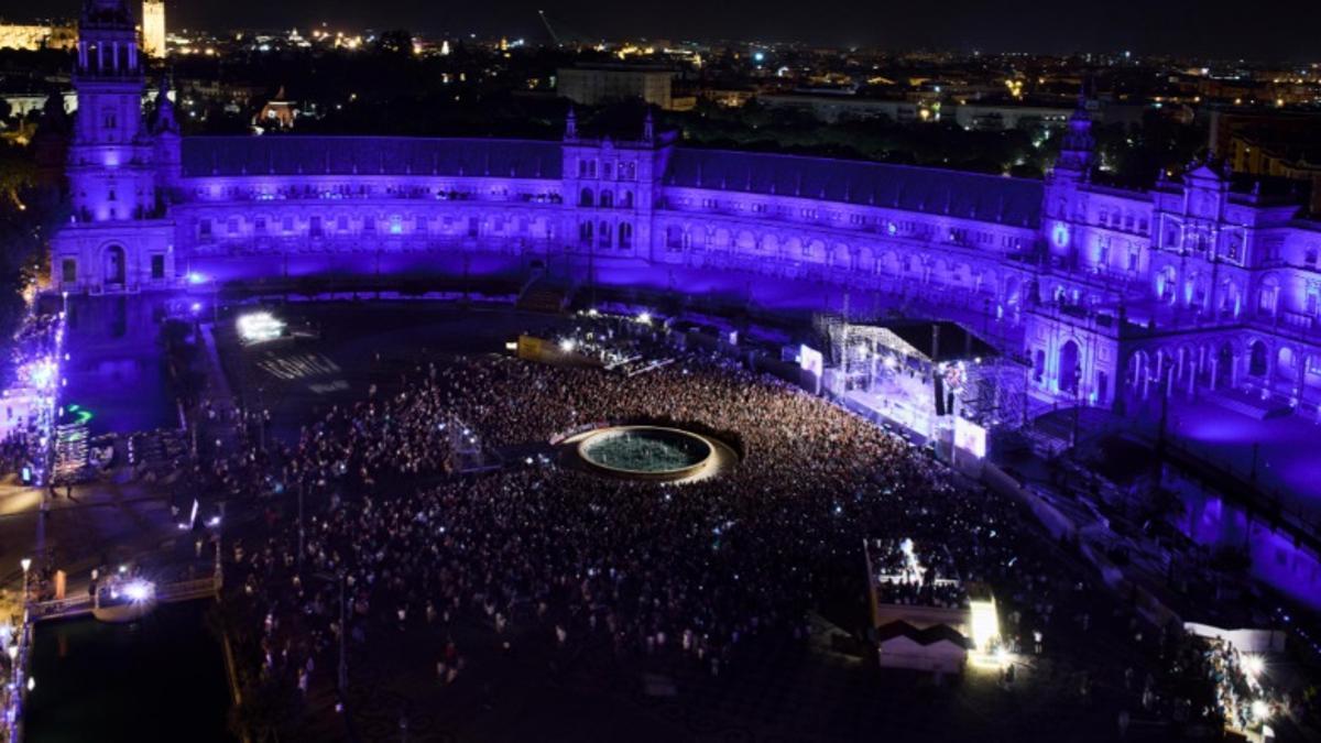 Icónica Fest en Sevilla, conciertos en la Plaza de España