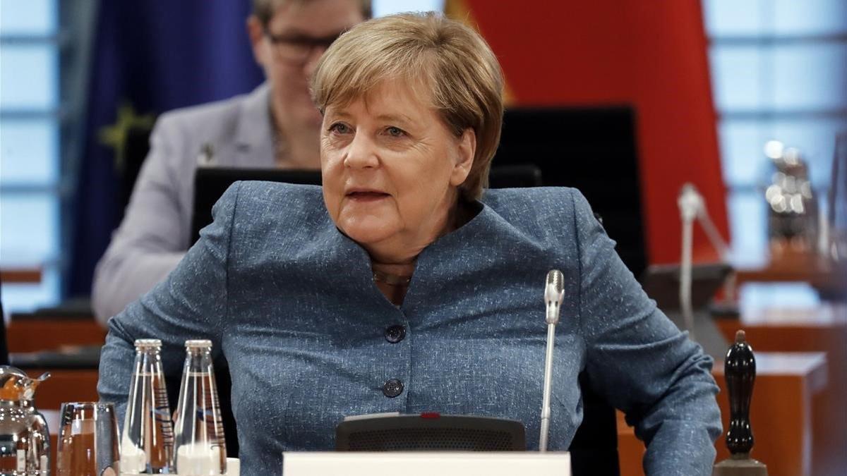 La cancillera alemana, Angela Merkel, en una reunión del Gabinete en Berlín.