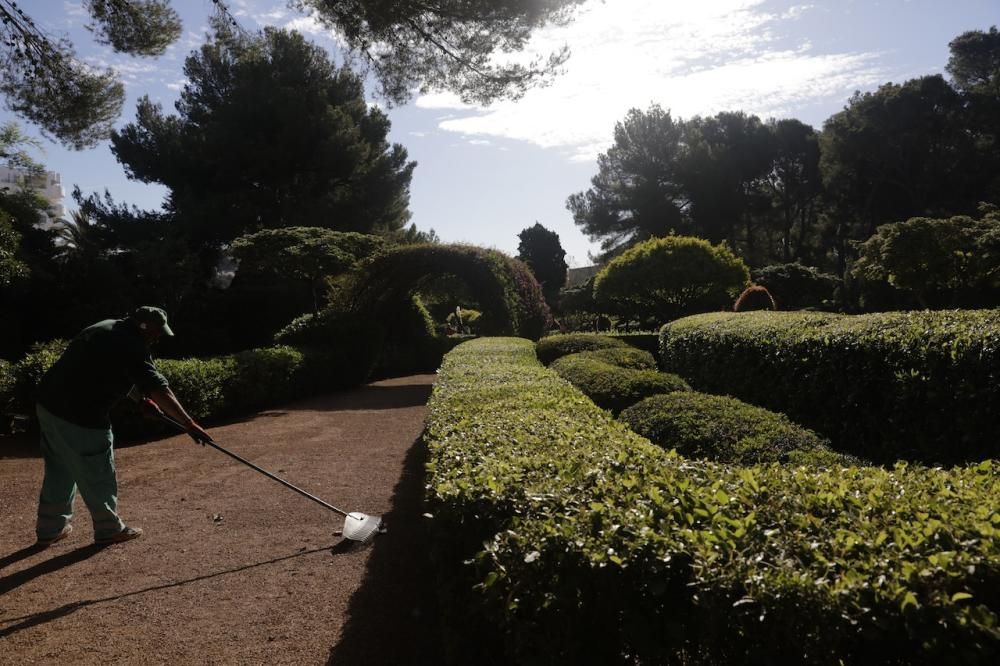 Primer día de apertura de los jardines de Marivent