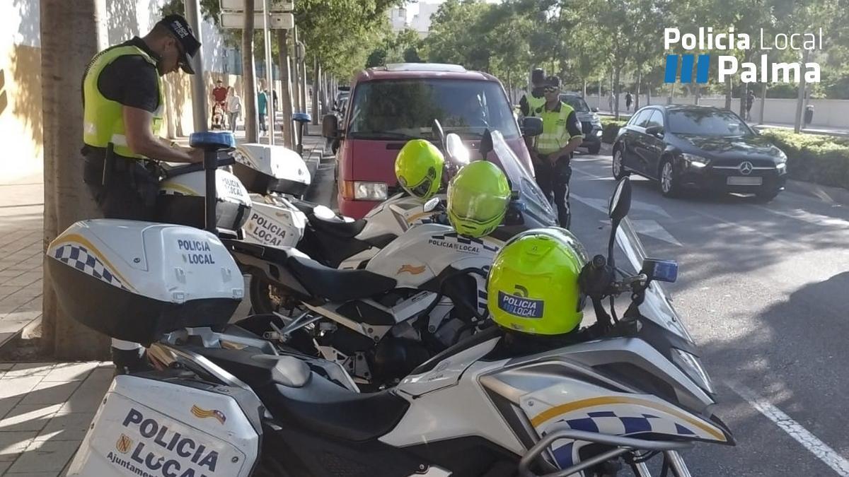 Agentes de la Policía Local de Palma.
