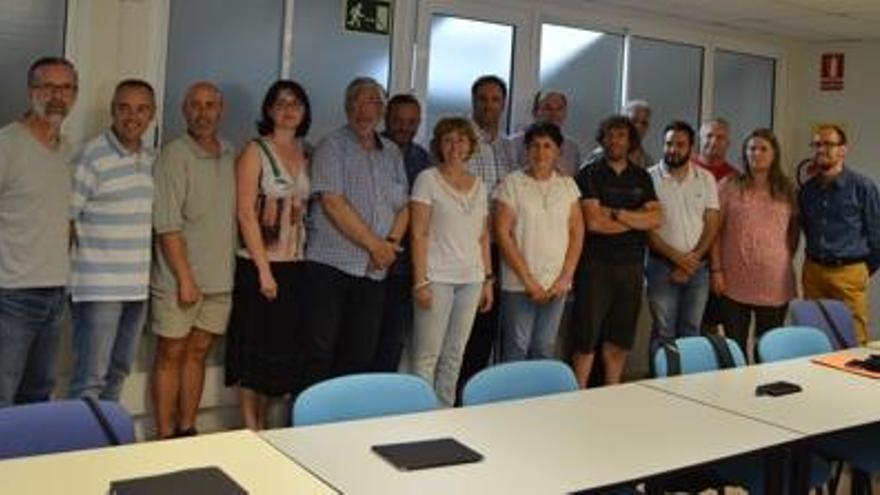 Foto de grup dels consellers després del ple de comiat de mandat.