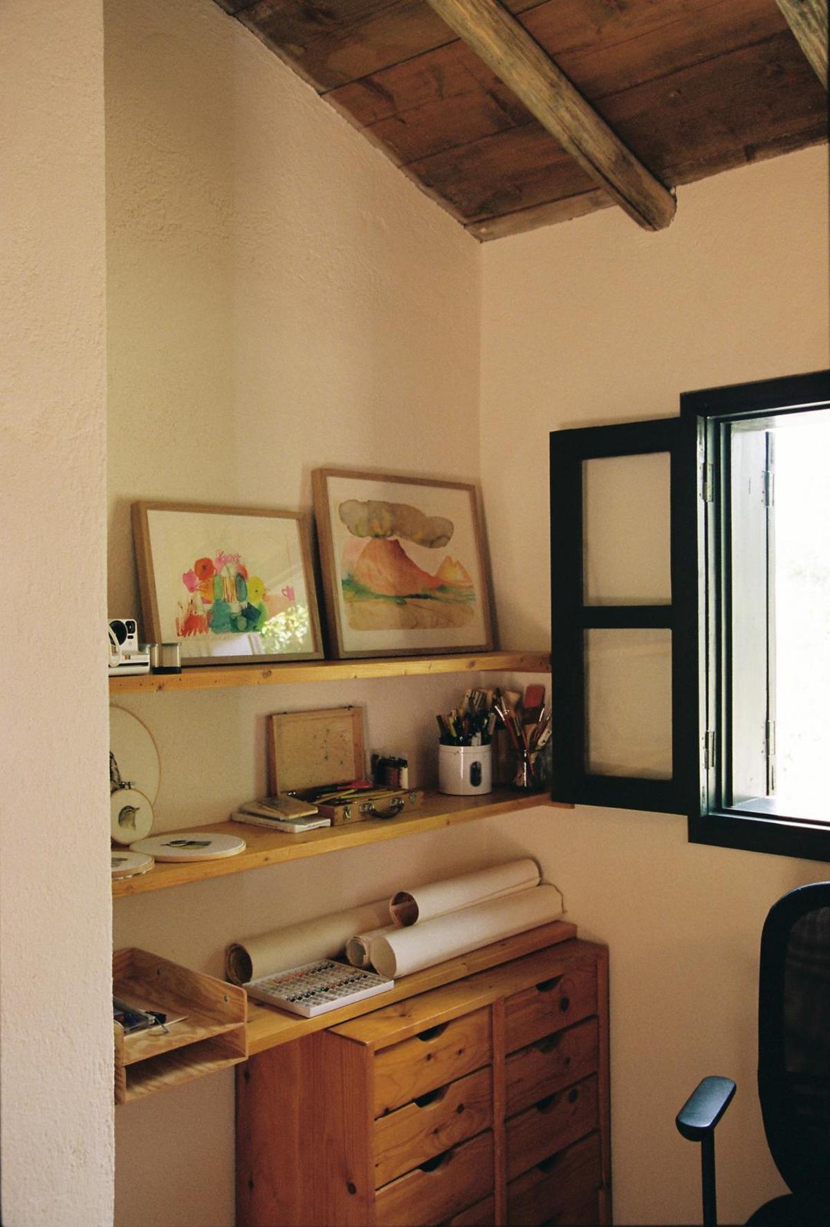 Una habitación de la casa-taller.