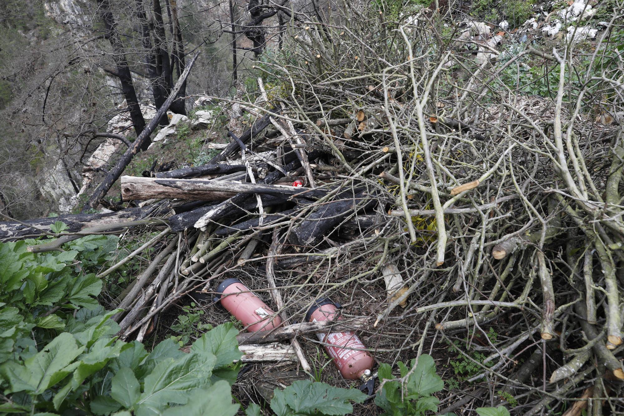 3-4-2024. Pereda, Les Regueres. Reportaje incendios