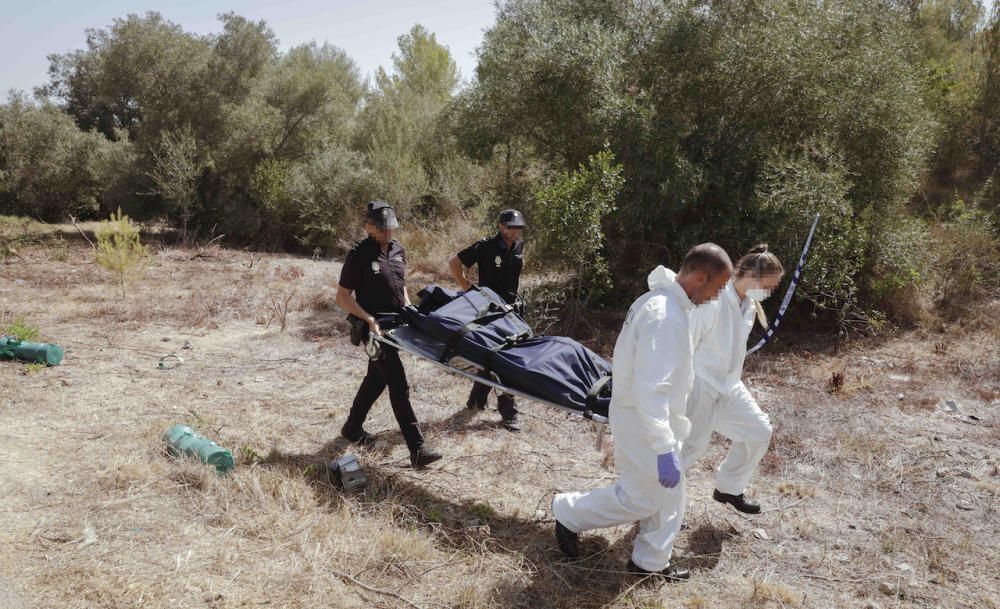 Hallan el cadáver de un joven carbonizado en Palma