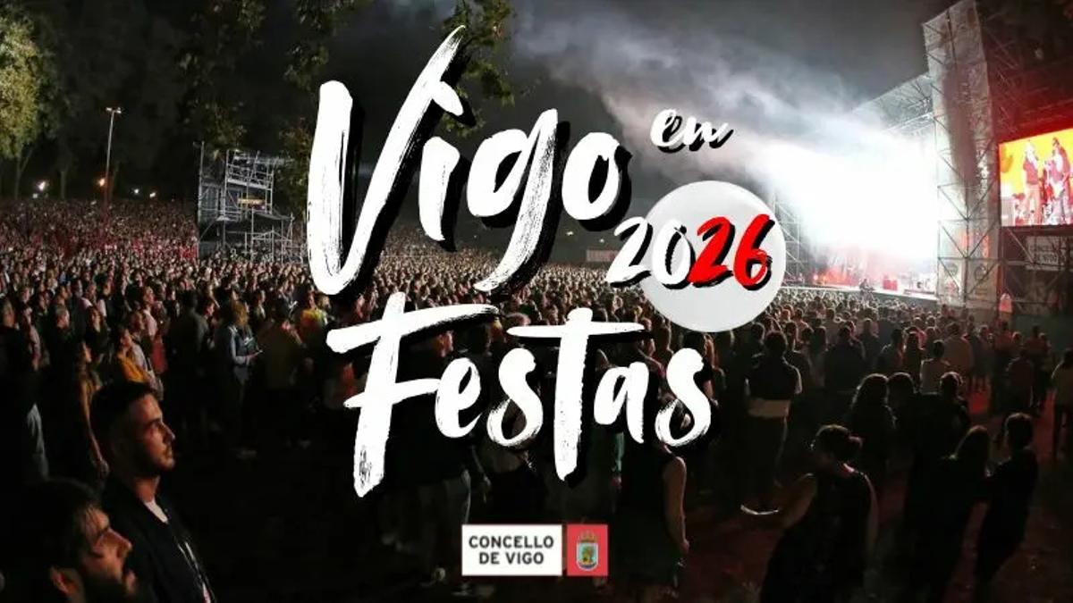 Cartel de 'Vigo en Festas 2026'.