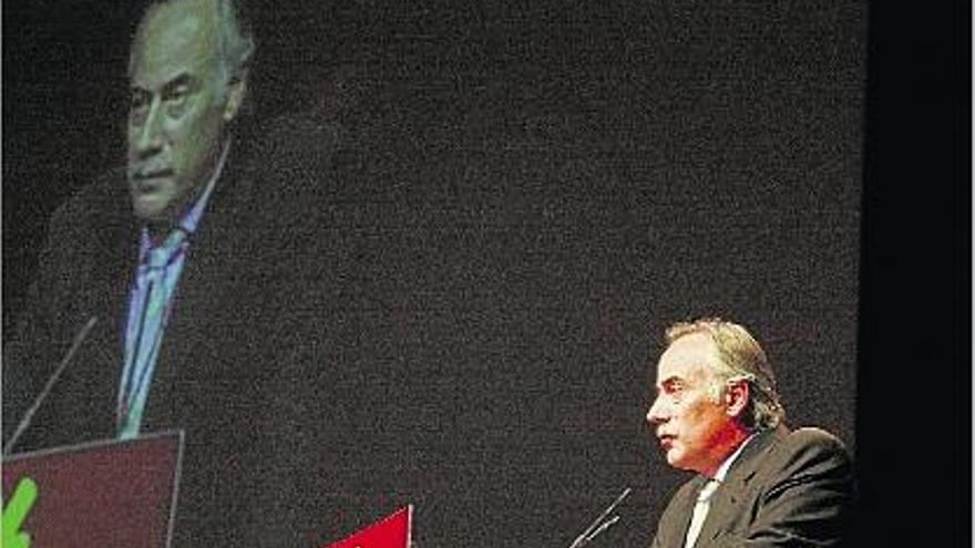Joan Carretero, durant la seva intervenció després de ser escollit president de Reagrupament.