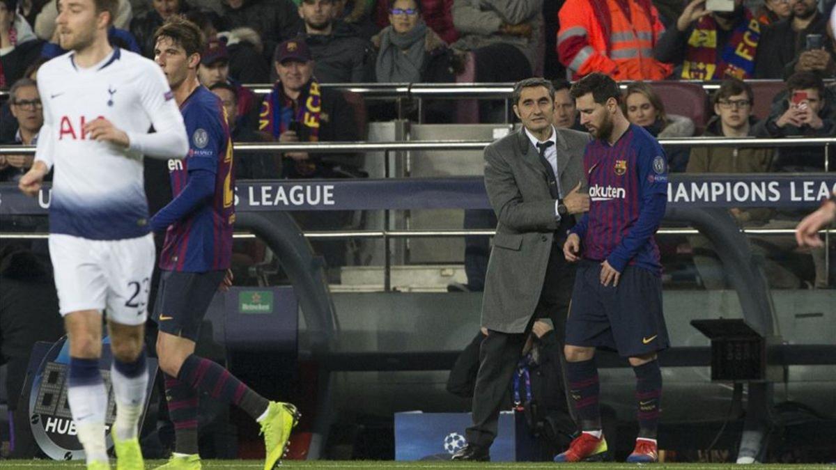 Ernesto Valverde no desveló si dará descanso a Leo Messi contra el Villarreal