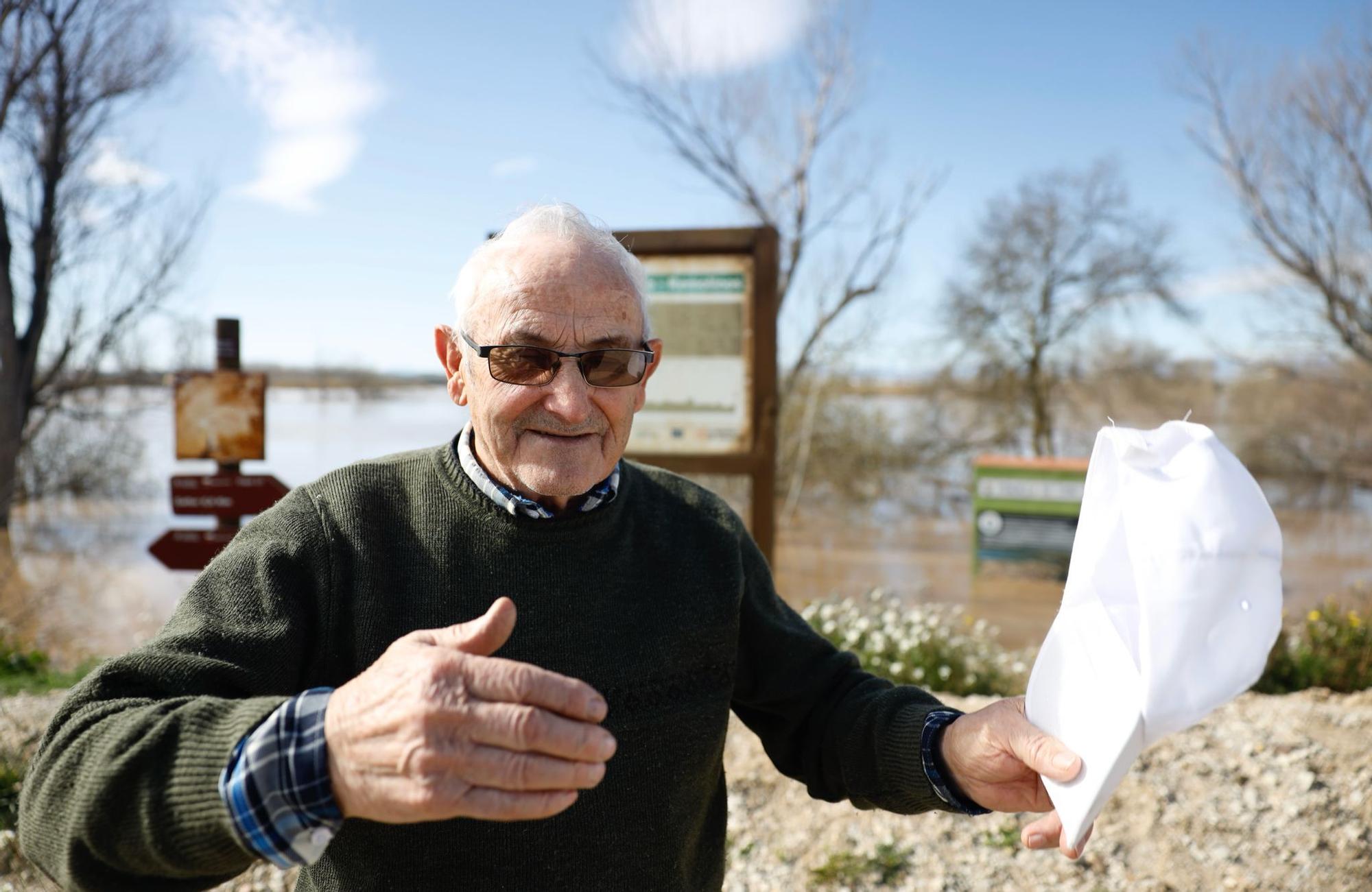 En imágenes | Así transcurre la crecida del Ebro a su paso por Aragón