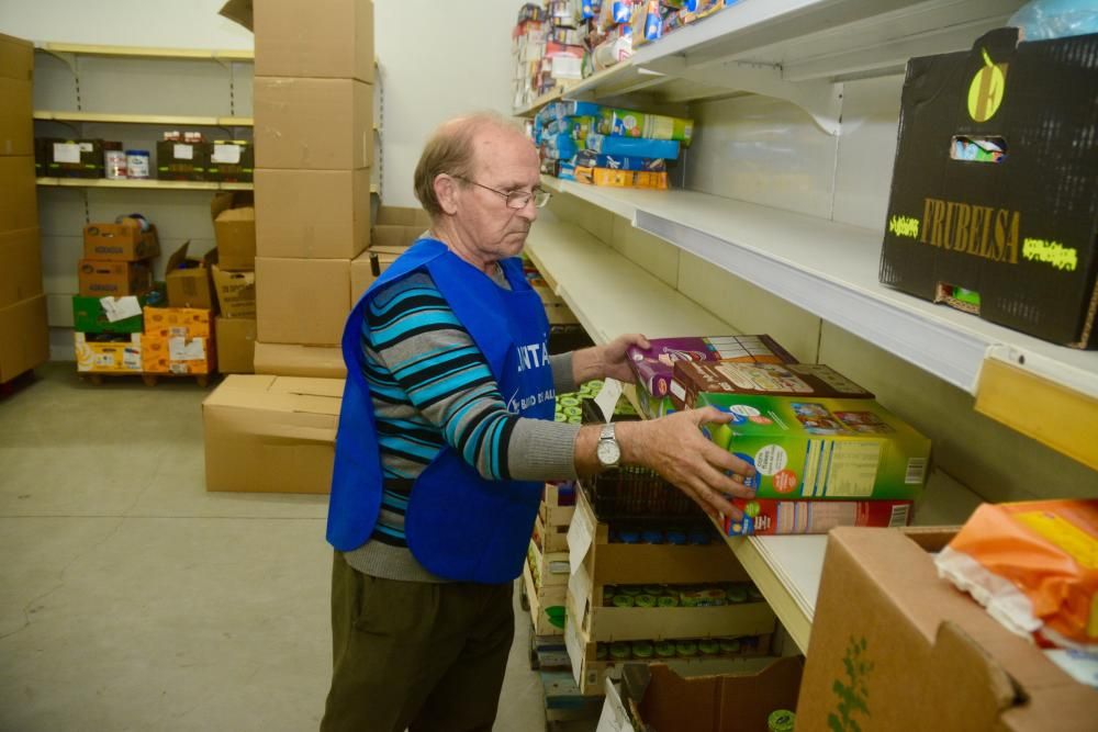 El Banco de Alimentos de Pontevedra, bajo mínimos