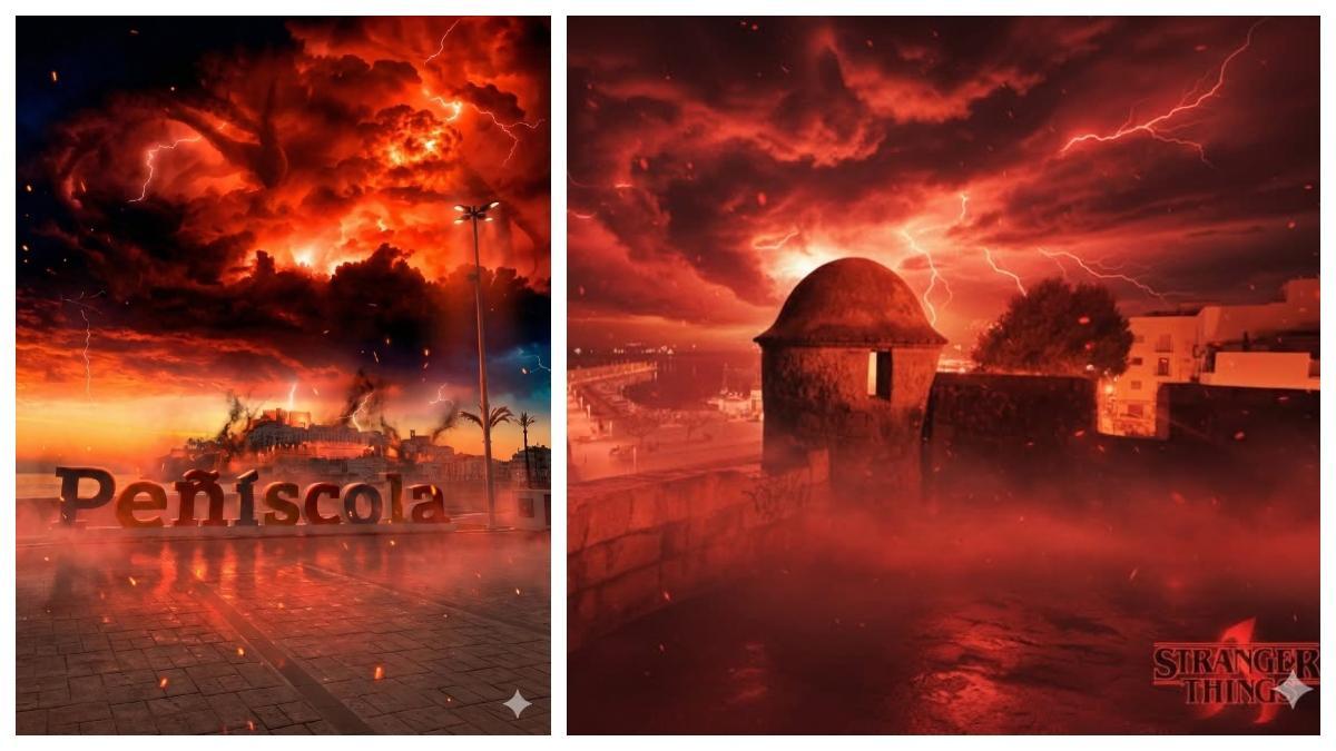 Recrear Peñíscola en el universo de 'Stranger Things' ha sido uno de sus últimos proyectos.