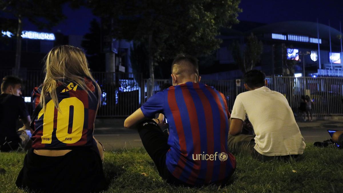 Aficionados, en el Camp Nou