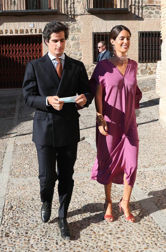 Fernando Fittz-James Stuart y Solís y Sofía Palazuelo en la boda de Jaime Palazuelo y Micaella Rubini