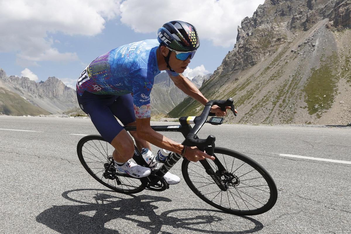 Briancon (France), 14/07/2022.- British rider Chris Froome of Israel Premier Tech in action during the 12th stage of the Tour de France 2022 over 165.1km from Briancon to Alpe d’Huez, France, 14 July 2022. (Ciclismo, Francia) EFE/EPA/GUILLAUME HORCAJUELO