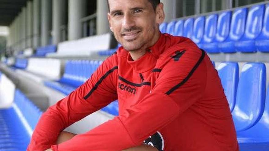 Vicente Gómez, en la ciudad deportiva de Abegondo.