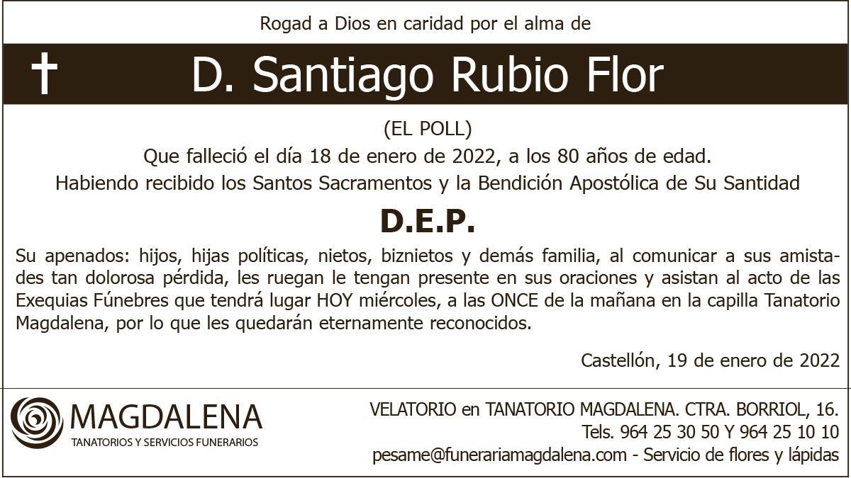 D. Santiago Rubio Flor