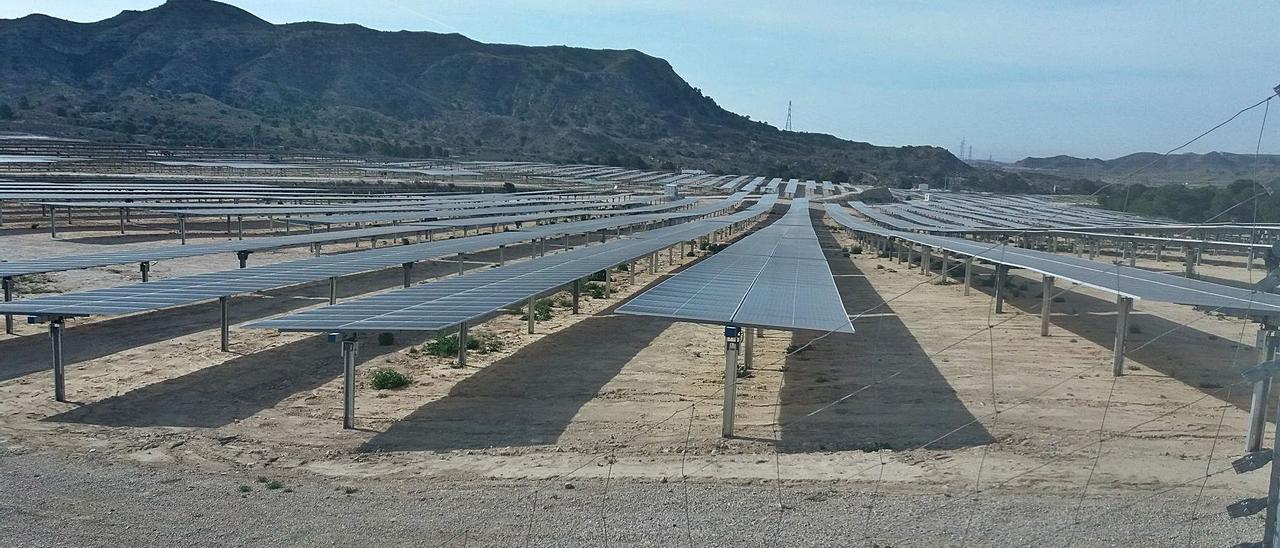La planta solar de Xixona lleva meses acabada y entra por fin en funcionamiento este mes.
