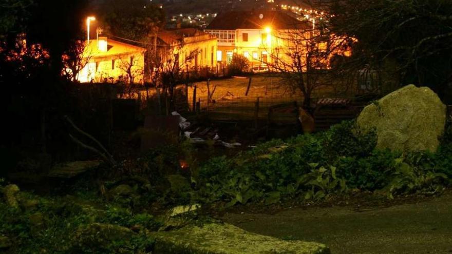 Casas de Donramiro, que comparte con Lalín la mayor densidad demográfica de la zona. // Bernabé/Gutier