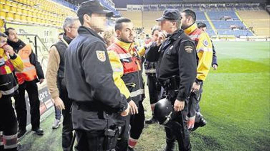 El dispositivo de seguridad, el habitual en los duelos de Liga