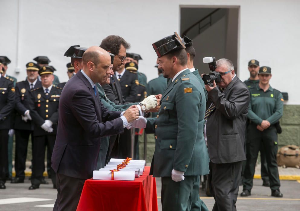 Un momento de la celebración del 173 aniversario de la Guardia Civil.