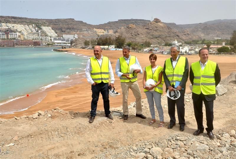 Visita de la Feht a la nueva Playa de Anfi Tauro