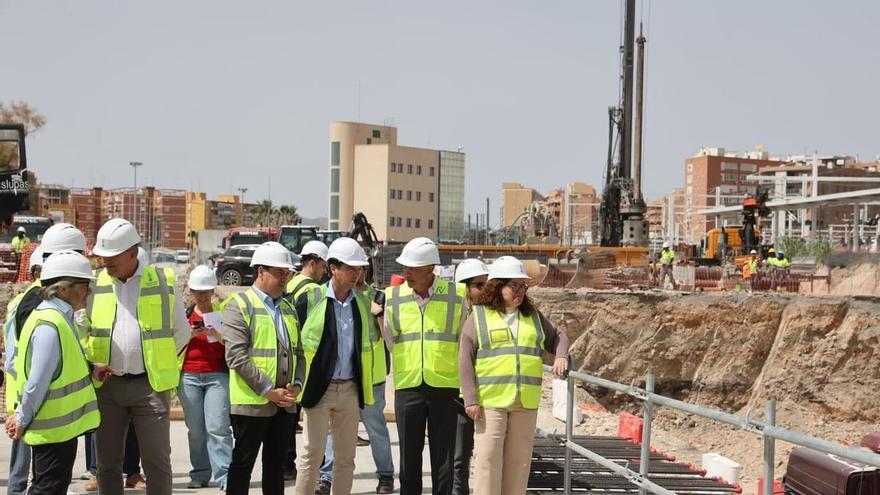 e la Generalitat visita las obras del túnel de la Estación Central del TRAM de Alicante