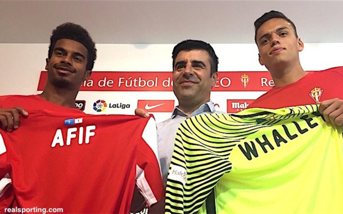 El Sporting presentó a dos futbolistas con gran potencial de futuro