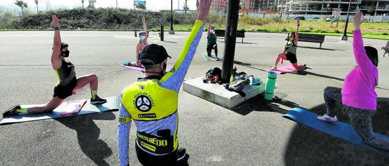 Un entrenamiento de “Scatenato” en La Corredoria. | Luisma Murias