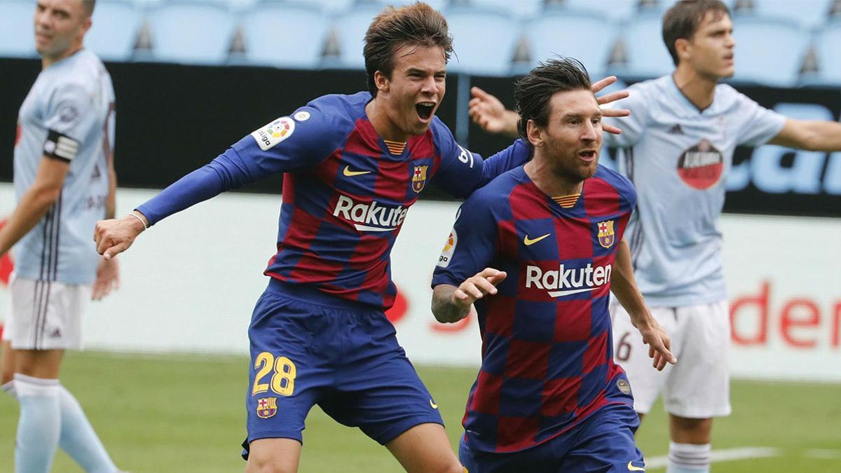 Riqui Puig, titular ante el Atlético