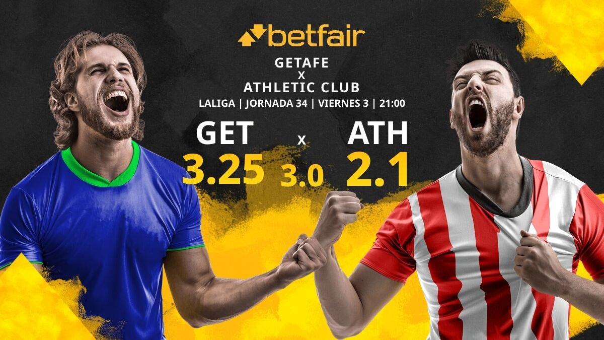 Getafe CF vs. Athletic Club: horario, TV, estadísticas, clasificación y pronósticos
