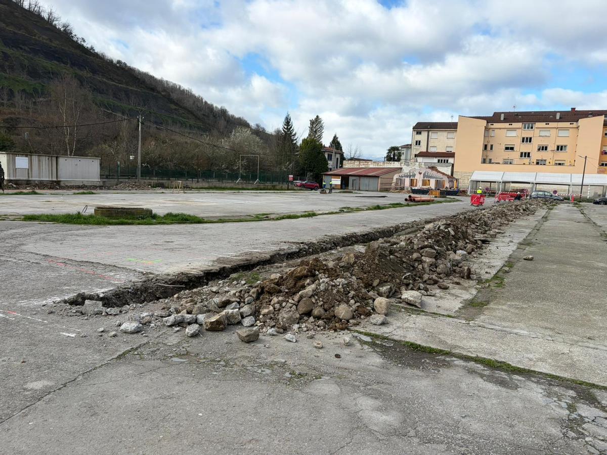 El inicio de las obras.