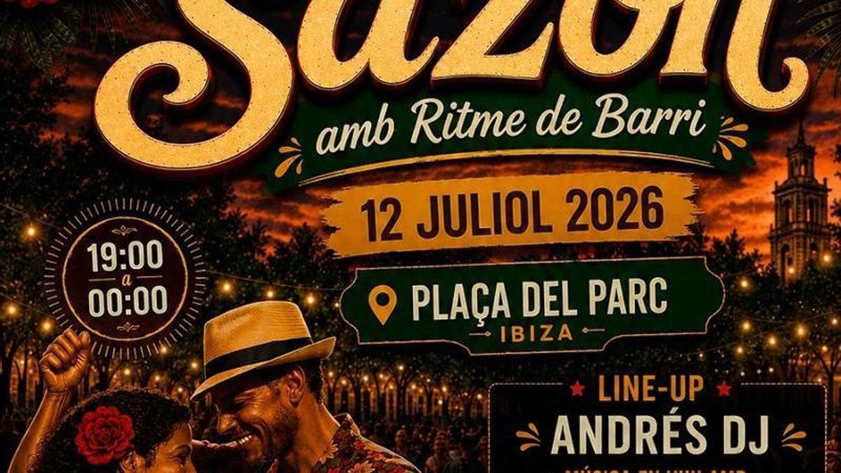 Detalle del cartel de la fiesta 'Sazón'