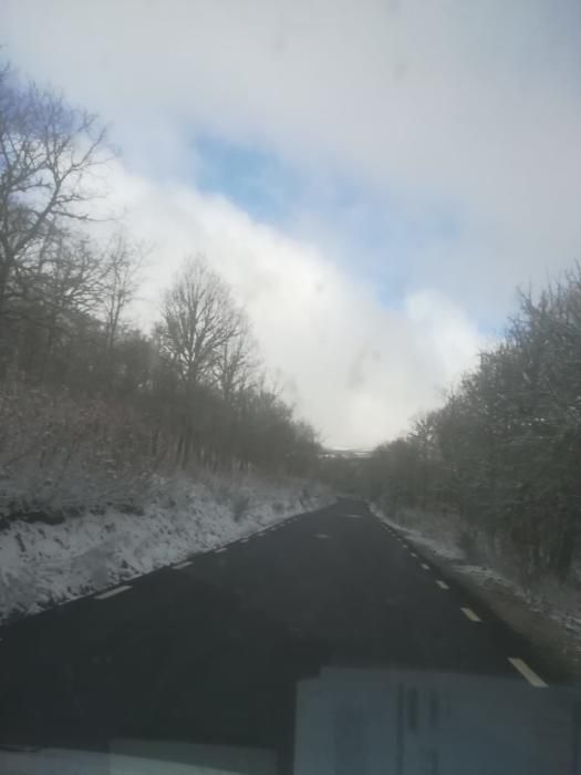 La carretera de Porto, libre de nieve.