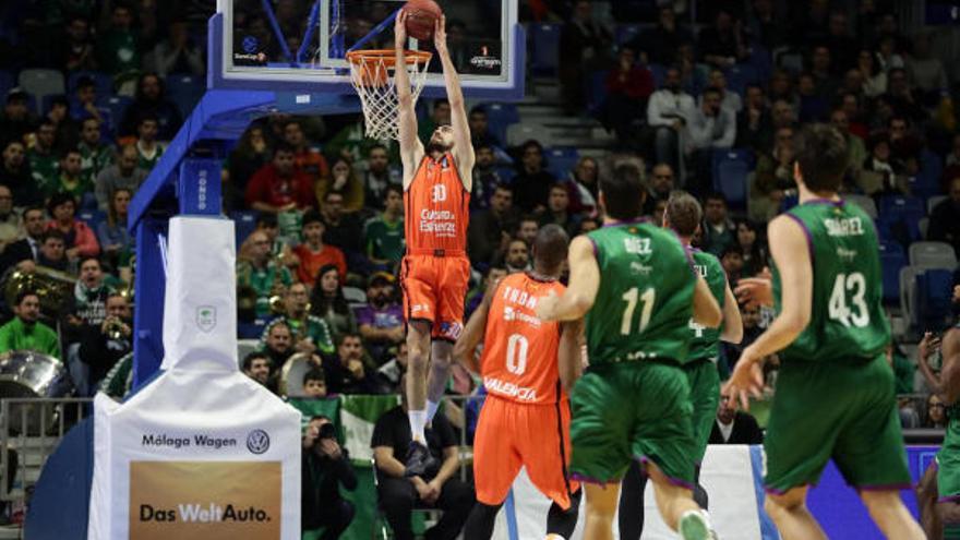 El Valencia se asegurará la clasificación si vence al Unicaja