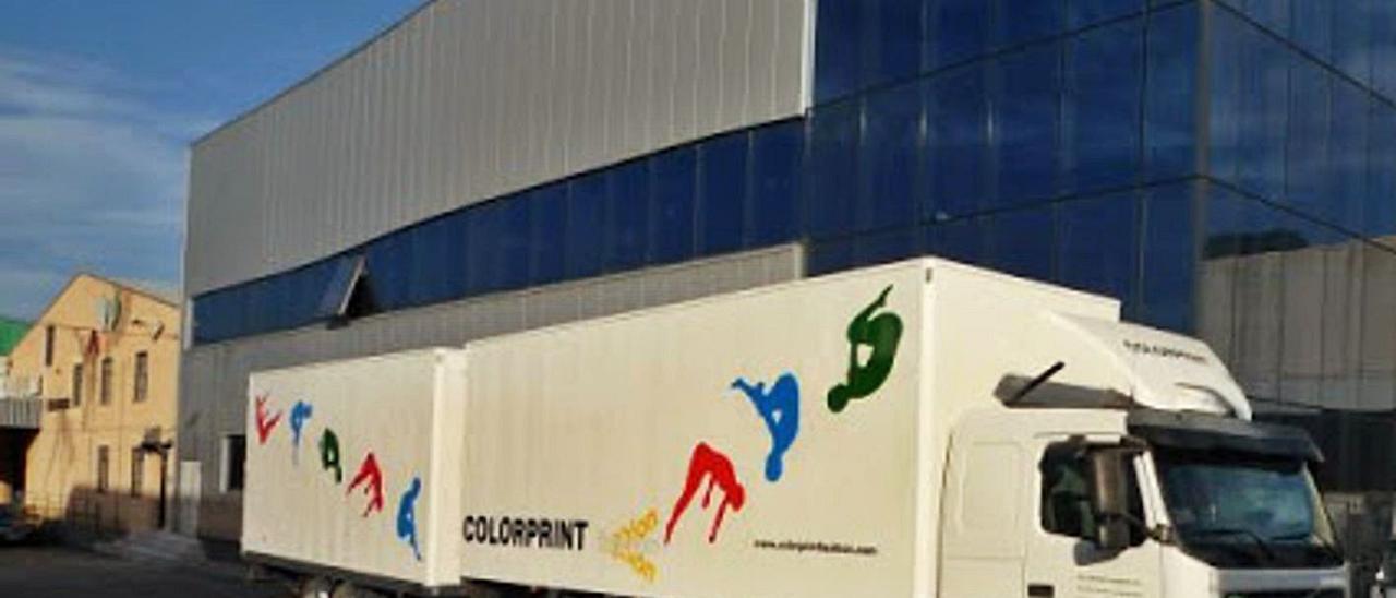 Instalaciones de la empresa Colorprint Fashion, enclavadas en Muro de Alcoy.