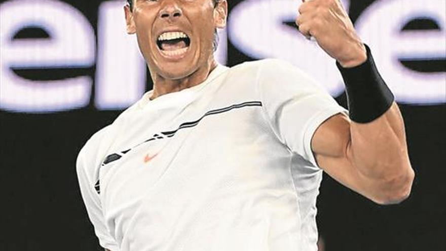 Nadal vuelve a dar miedo y regresa a unas semifinales