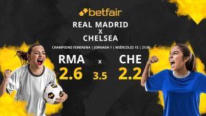 Real Madrid Femenino vs. Chelsea Femenino: horario, TV, estadísticas, clasificación y pronósticos